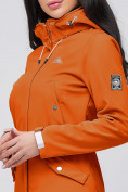 Купить Парка женская осенняя весенняя softshell оранжевого цвета 2026O, фото 5