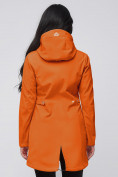 Купить Парка женская осенняя весенняя softshell оранжевого цвета 2026O, фото 6