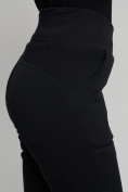 Купить Cтрейчевые брюки утепленные женские черного цвета 2033Ch, фото 11
