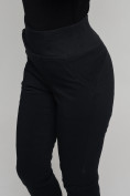 Купить Cтрейчевые брюки утепленные женские черного цвета 2033Ch, фото 12