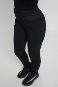 Купить Cтрейчевые брюки утепленные женские черного цвета 2033Ch, фото 13
