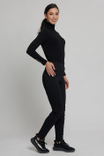 Купить Cтрейчевые брюки утепленные женские черного цвета 2033Ch, фото 7