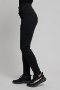 Купить Cтрейчевые брюки утепленные женские черного цвета 2033Ch, фото 3