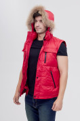 Купить Куртка и безрукавка Valianly красного цвета 2064Kr, фото 13