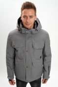 Купить Горнолыжная куртка мужская MTFORCE серого цвета 2088Sr, фото 3