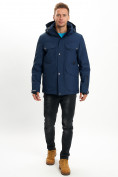 Купить Горнолыжная куртка мужская MTFORCE темно-синего цвета 2088TS, фото 5