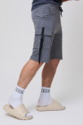Купить Летние шорты трикотажные мужские темно-серого цвета 21005TC, фото 10