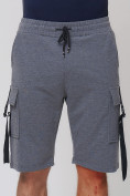 Купить Летние шорты трикотажные мужские темно-серого цвета 21005TC, фото 11