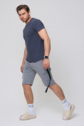 Купить Летние шорты трикотажные мужские серого цвета 21005Sr, фото 3