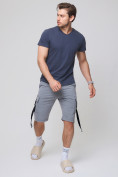 Купить Летние шорты трикотажные мужские серого цвета 21005Sr, фото 2