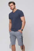 Купить Летние шорты трикотажные мужские серого цвета 21005Sr, фото 6