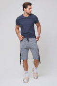 Купить Летние шорты трикотажные мужские серого цвета 21005Sr