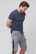 Купить Летние шорты трикотажные мужские серого цвета 21005Sr, фото 7