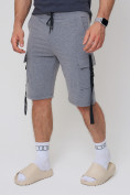 Купить Летние шорты трикотажные мужские серого цвета 21005Sr, фото 8