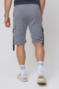 Купить Летние шорты трикотажные мужские серого цвета 21005Sr, фото 10