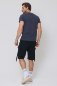 Купить Летние шорты трикотажные мужские черного цвета 21005Ch, фото 8