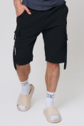 Купить Летние шорты трикотажные мужские черного цвета 21005Ch, фото 9