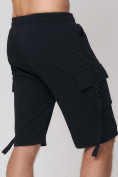 Купить Летние шорты трикотажные мужские черного цвета 21005Ch, фото 12