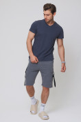 Купить Летние шорты трикотажные мужские темно-серого цвета 21005TC, фото 6