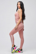 Купить Спортивный костюм для фитнеса женский розового цвета 21106R, фото 6
