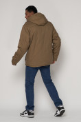Купить Куртка зимняя мужская классическая стеганная бежевого цвета 2107B, фото 4