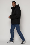 Купить Куртка зимняя мужская классическая стеганная черного цвета 2107Ch, фото 3