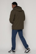 Купить Куртка зимняя мужская классическая стеганная цвета хаки 2107Kh, фото 4