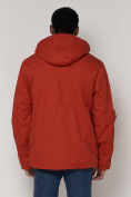 Купить Куртка зимняя мужская классическая стеганная оранжевого цвета 2107O, фото 8