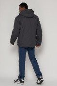Купить Куртка зимняя мужская классическая стеганная серого цвета 2107Sr, фото 4