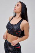 Купить Спортивный костюм для фитнеса женский темно-серого цвета 21102TC, фото 22
