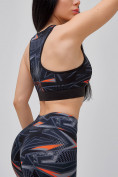 Купить Спортивный костюм для фитнеса женский темно-серого цвета 21102TC, фото 26