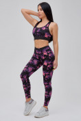 Купить Спортивный костюм для фитнеса женский темно-фиолетового цвета 21102TF, фото 6