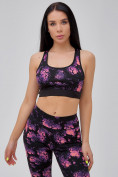 Купить Спортивный костюм для фитнеса женский темно-фиолетового цвета 21102TF, фото 9