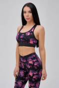 Купить Спортивный костюм для фитнеса женский темно-фиолетового цвета 21102TF, фото 10