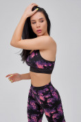 Купить Спортивный костюм для фитнеса женский темно-фиолетового цвета 21102TF, фото 20