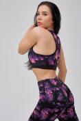 Купить Спортивный костюм для фитнеса женский темно-фиолетового цвета 21102TF, фото 21