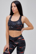 Купить Спортивный костюм для фитнеса женский темно-серого цвета 21102TC, фото 28