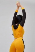 Купить Спортивный костюм для фитнеса женский желтого цвета 21111J, фото 26