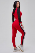 Купить Спортивный костюм для фитнеса женский красного цвета 21111Kr, фото 5
