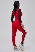 Купить Спортивный костюм для фитнеса женский красного цвета 21111Kr, фото 6