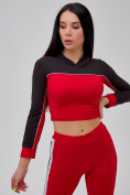 Купить Спортивный костюм для фитнеса женский красного цвета 21111Kr, фото 8