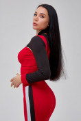 Купить Спортивный костюм для фитнеса женский красного цвета 21111Kr, фото 10