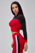 Купить Спортивный костюм для фитнеса женский красного цвета 21111Kr, фото 11