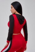 Купить Спортивный костюм для фитнеса женский красного цвета 21111Kr, фото 12