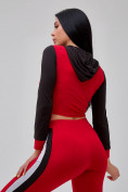 Купить Спортивный костюм для фитнеса женский красного цвета 21111Kr, фото 14