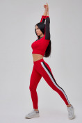 Купить Спортивный костюм для фитнеса женский красного цвета 21111Kr, фото 20