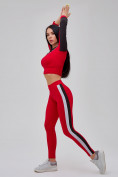 Купить Спортивный костюм для фитнеса женский красного цвета 21111Kr, фото 22