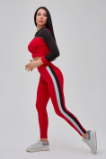 Купить Спортивный костюм для фитнеса женский красного цвета 21111Kr, фото 24