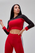 Купить Спортивный костюм для фитнеса женский красного цвета 21111Kr, фото 27