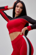 Купить Спортивный костюм для фитнеса женский красного цвета 21111Kr, фото 28